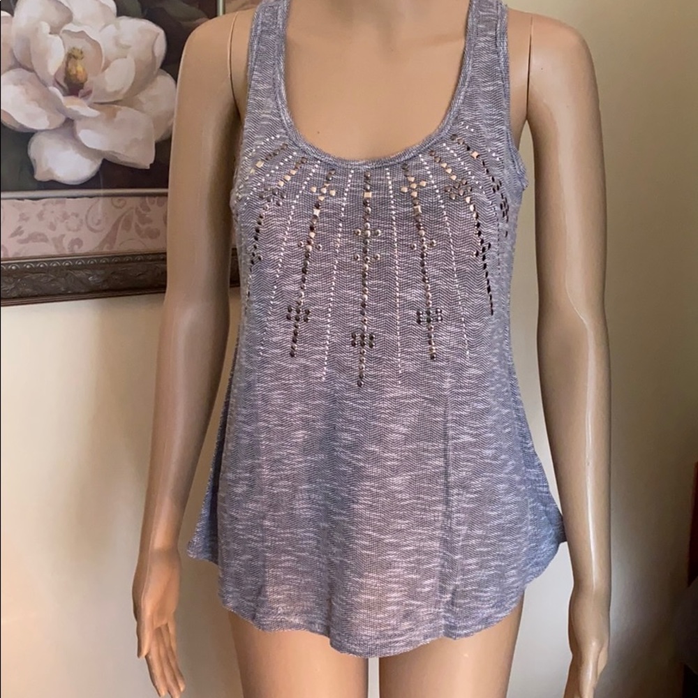 Queen Esther sz S EUC embellished tank top